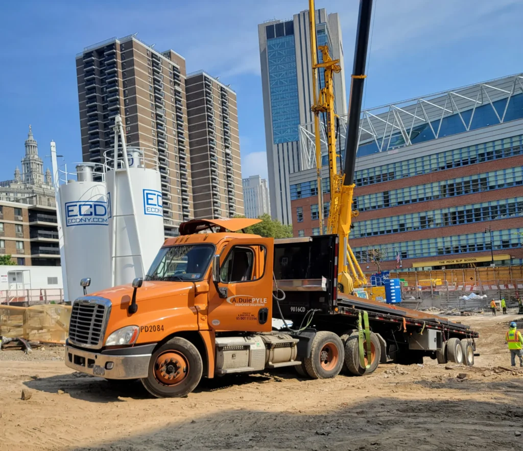Flatbed ADP Truck