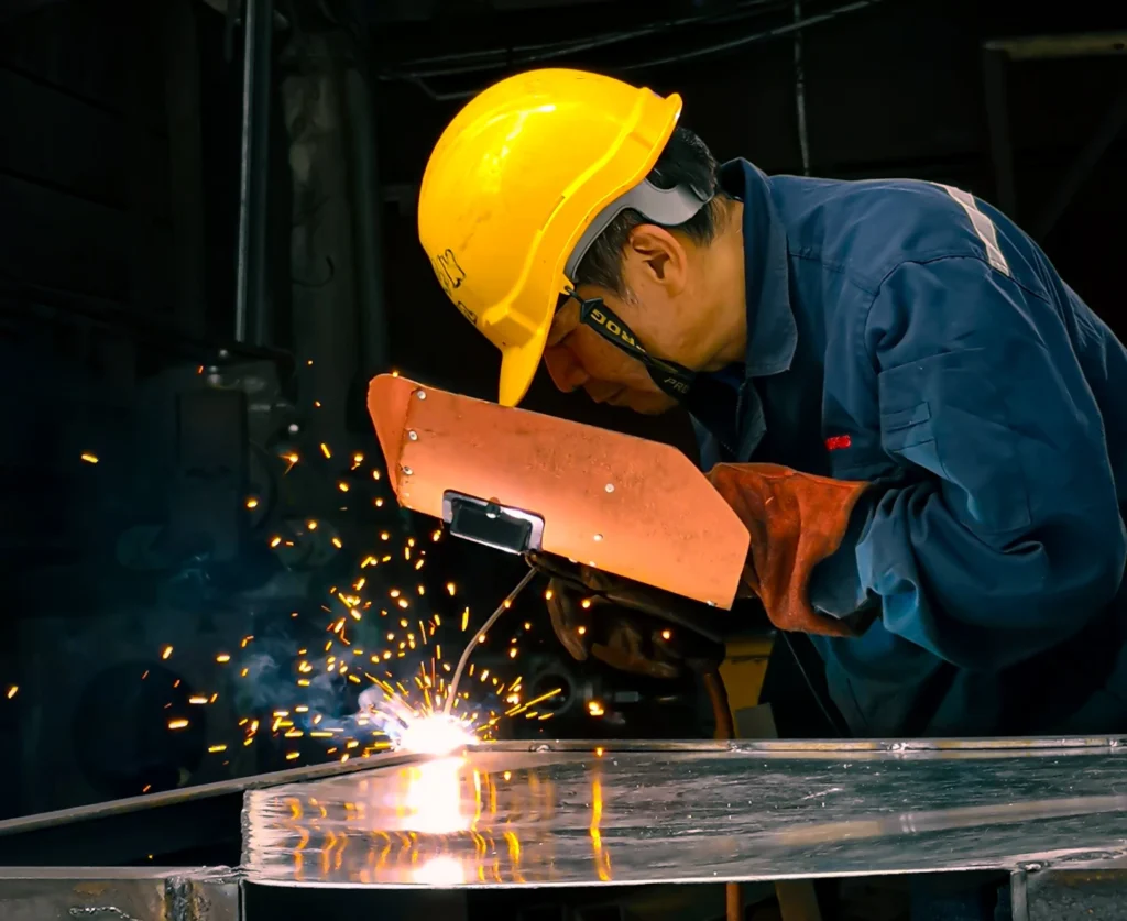 Worker Welding